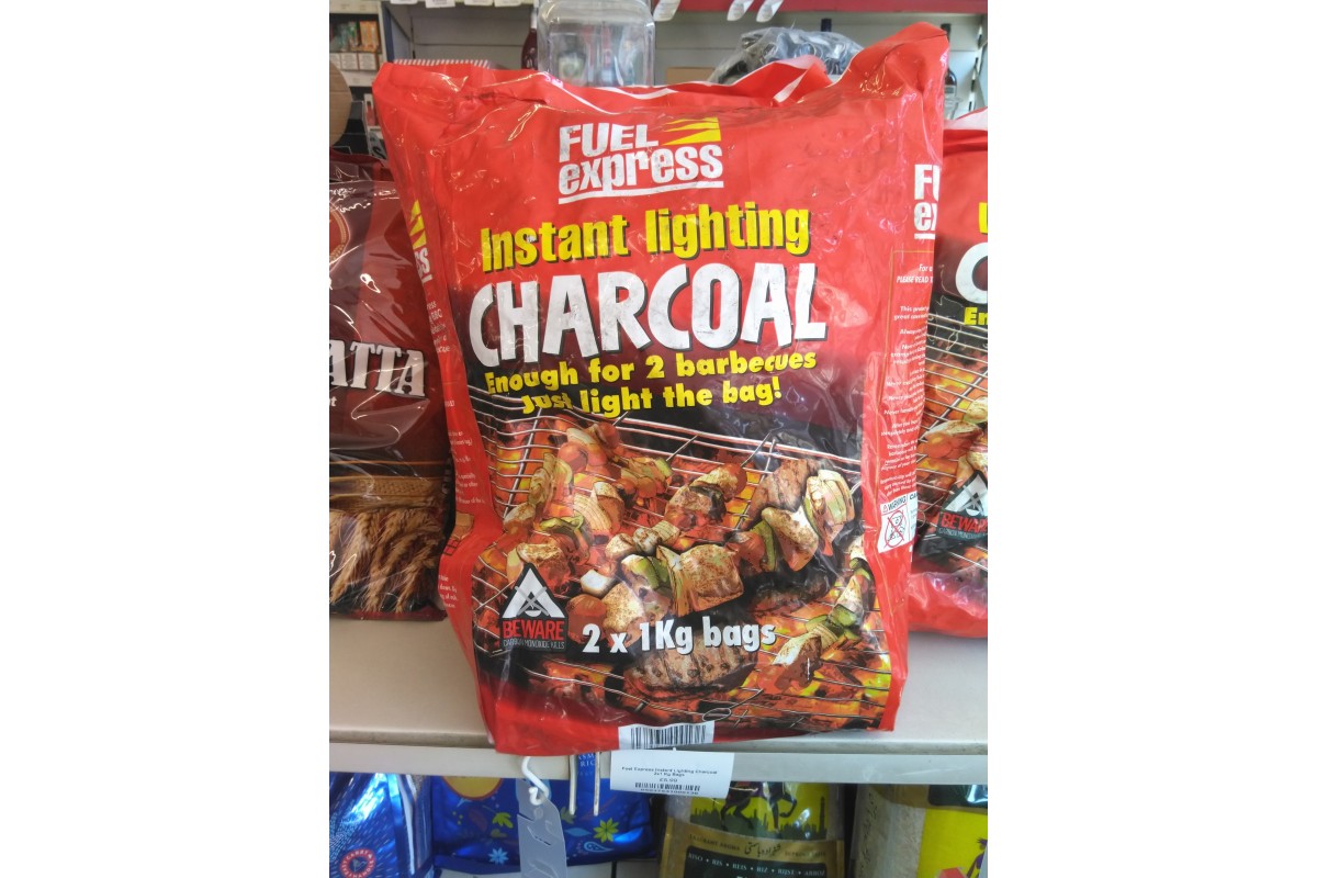 Fuel Express Instant Lighting Charcoal 2x1 Kg Bags 8 Till Late