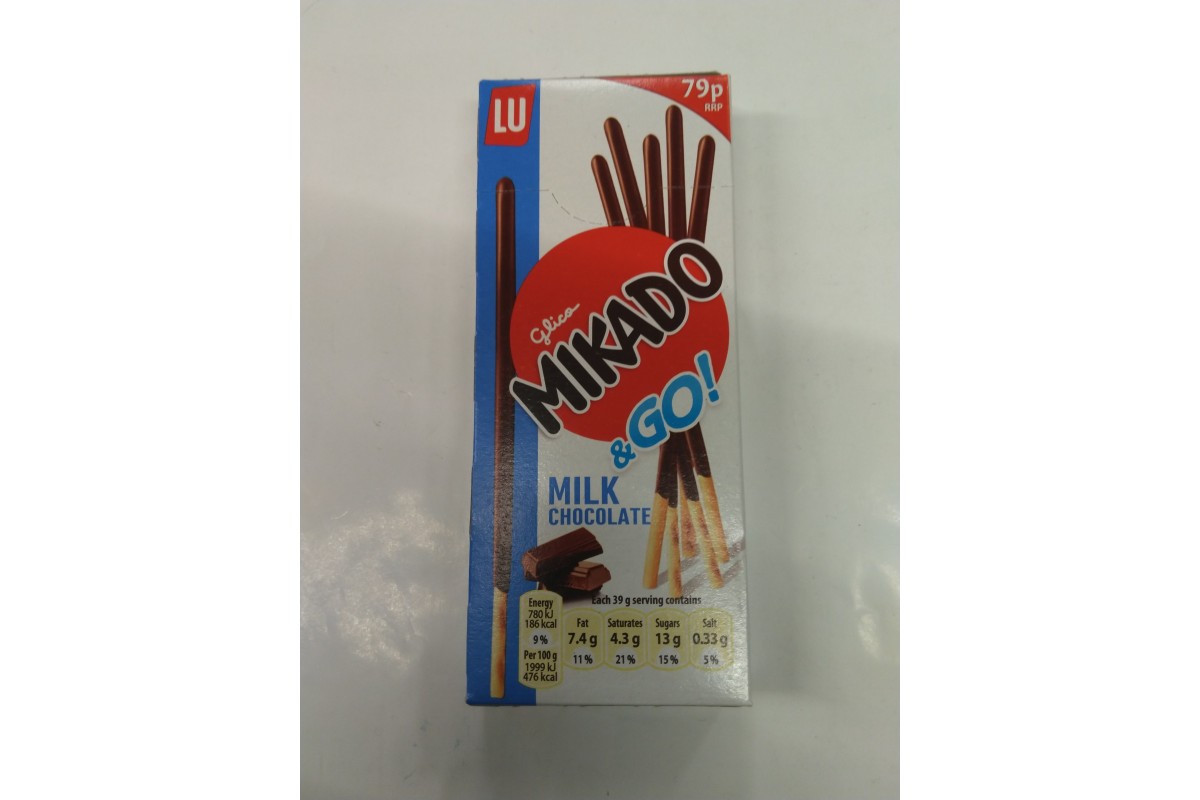 Glico Mikado & Go - Chocolat au lait - LU - 39 g