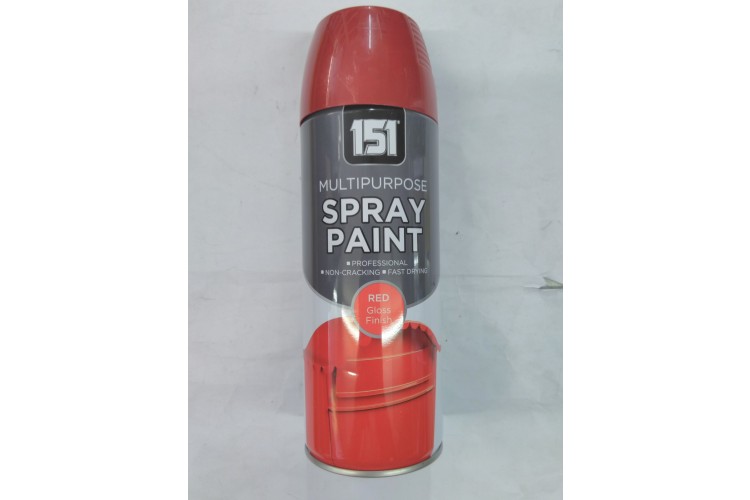 151 Multipurpose Spray Paint Red Gloss Finish 400ml