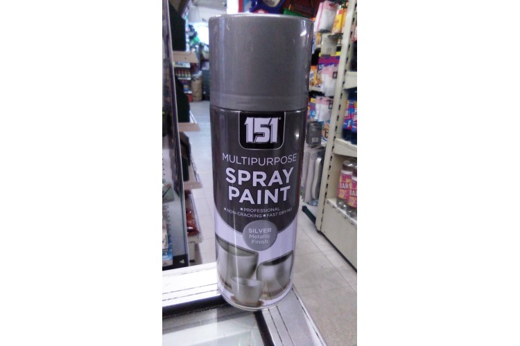 151 Spray to plastic Paint Silver 400ml