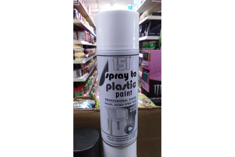 151 Spray to plastic Paint White Gloss 400ml