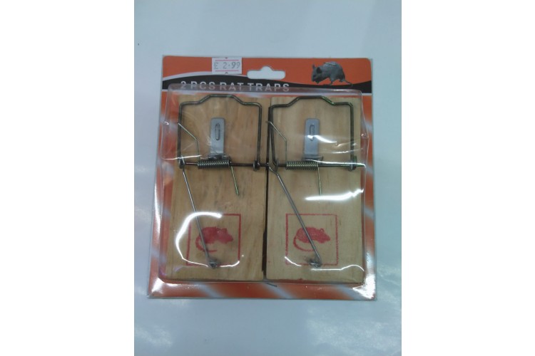 2 PCS Rat Traps Wooden Large