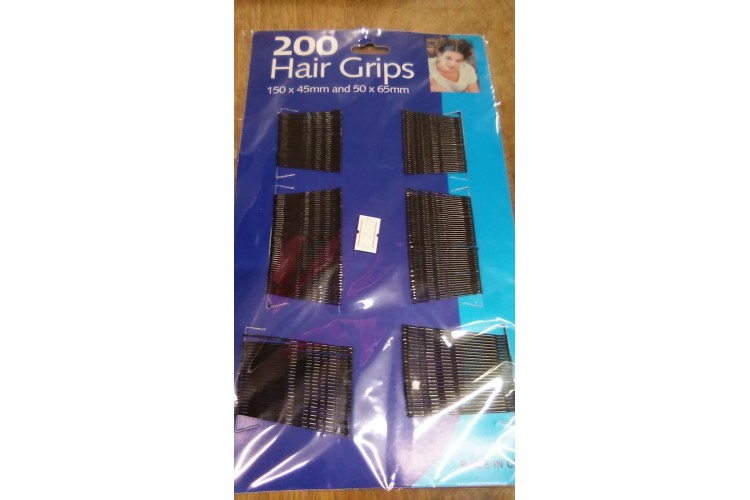 200 Hair Grips 150 x 45mm and 50 x 65mm