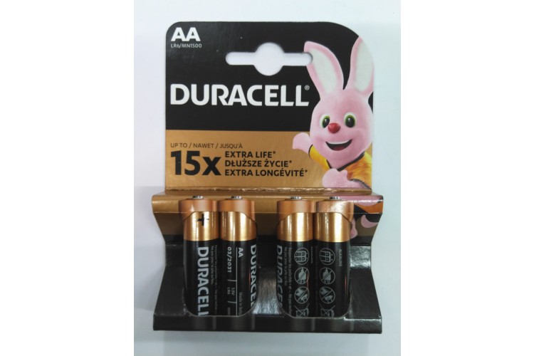 AA 4 Duracell Plus