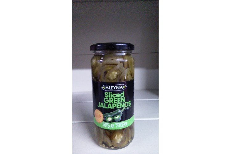 Aleyna Jalapeno Peppers in brine and Vinegar 480g