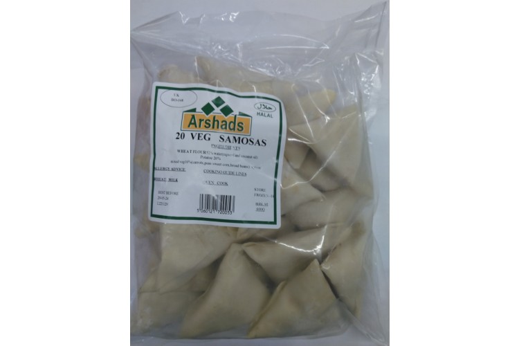 Arshads 20 Veg Samosas 600g