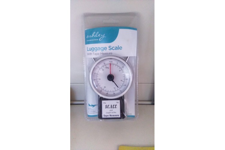 Ashley Luggage Scale Tape Measure 34Kg