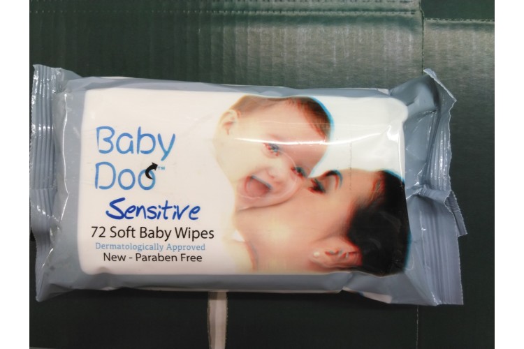 Baby Doo Sensitive Baby Wipes 72 Wipes