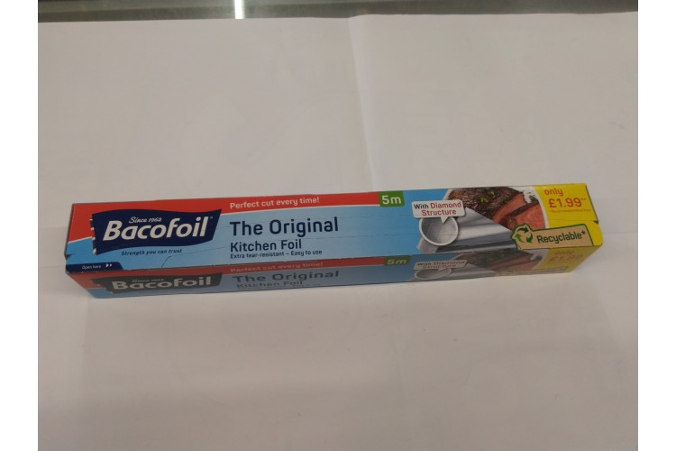 Bacofoil The Original Kitchen Foil Extra Tear Resistant 5m XL 30 cm