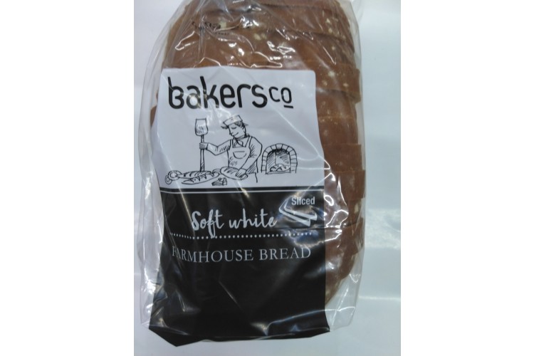 Bakers Co Soft White Farmhouse Bread Sliced 450g