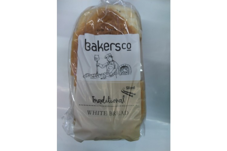 Bakers Co Traditional White Bread Sliced 500g