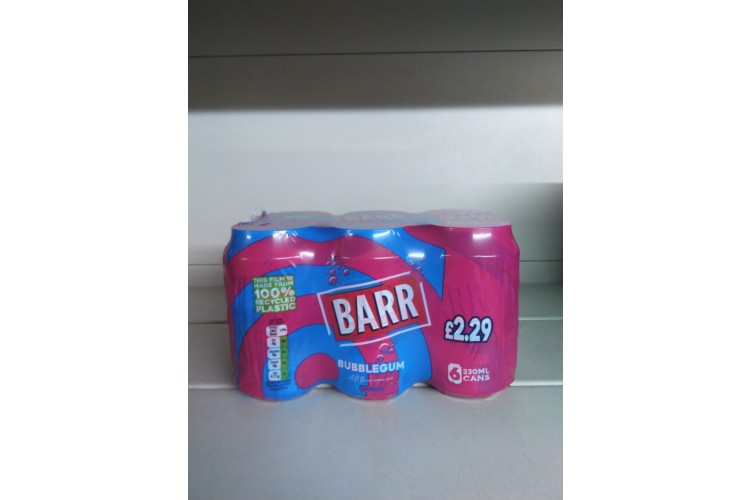 BARR Bubblegum 6pk 330ml GB