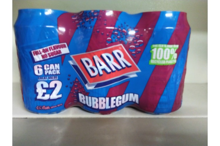 Barr Bubblegum 6x330ml 