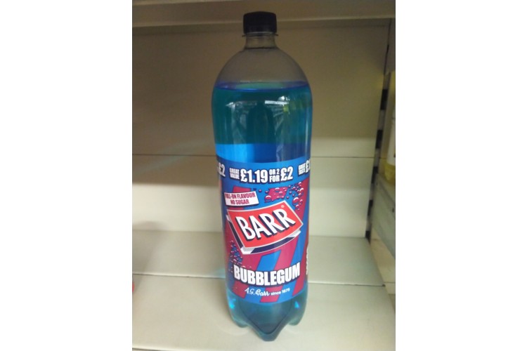 Barr Bubblegum PM 2 for £2 No Sugar 2 litre 