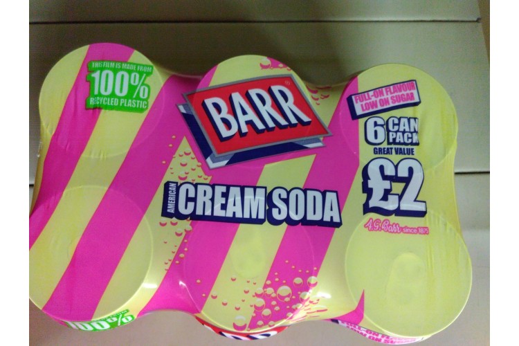 Barr Cream Soda 6x330ml 