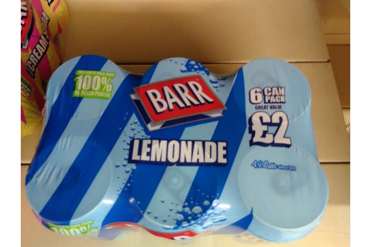 Barr Lemonade 6x330ml 