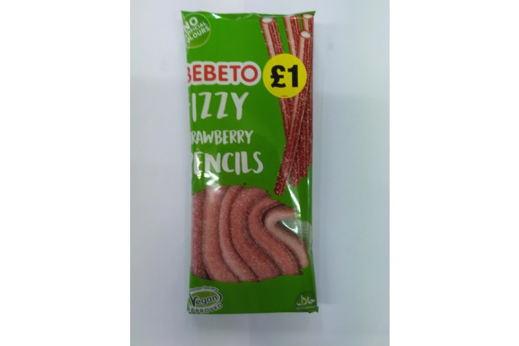 Bebeto Fizzy Strawberry Pencils