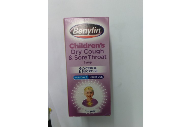 Benylin Children's Dry Cough & Sore Throat 1+ Year 125ml