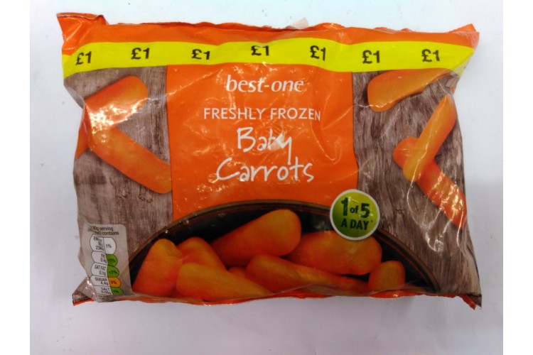 BEST-ONE Freshly Frozen Baby Carrots 500g