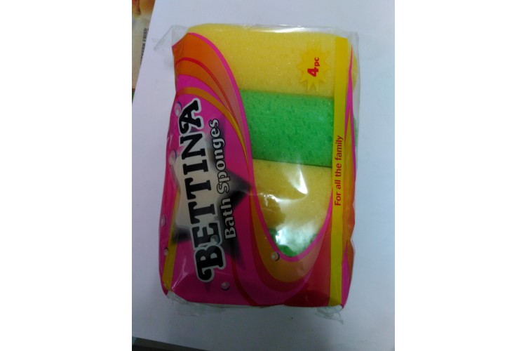 BETTINA Bath Sponges 4 Pack