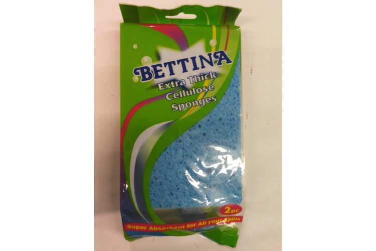 Bettina Extra Thick Cellulose Sponges 2 Pcs