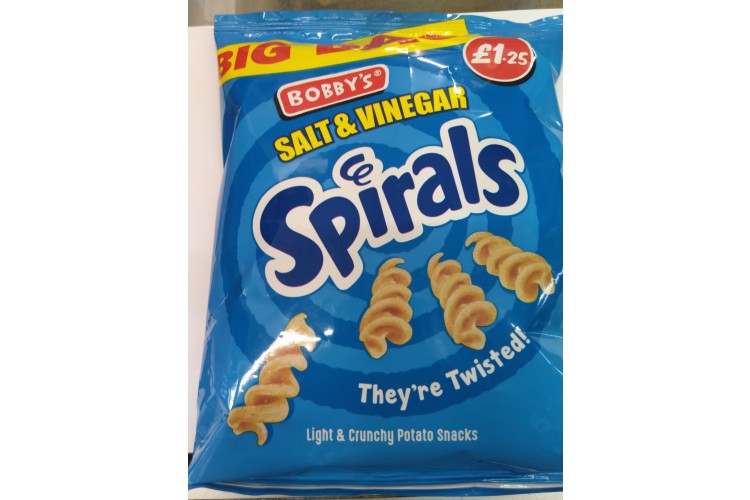 Big Bag Bobby's Salt & Vinegar Spirals 63g