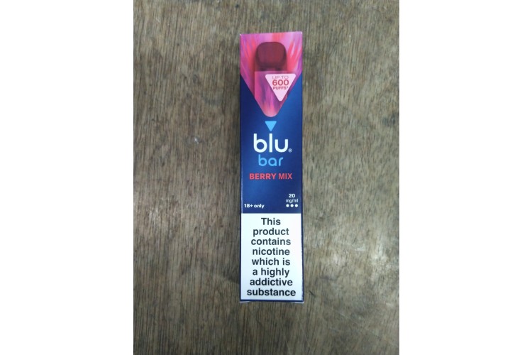 blu bar Berry Mix 600 Puffs 20 mg