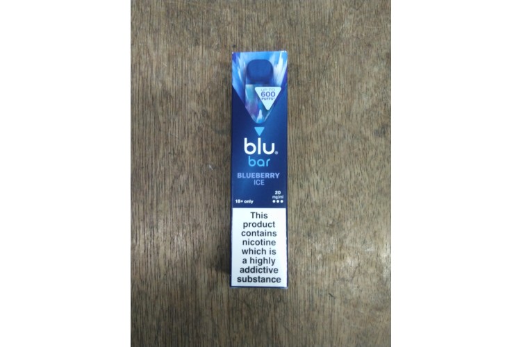 blu bar Blueberry Ice 600 Puffs 20 mg