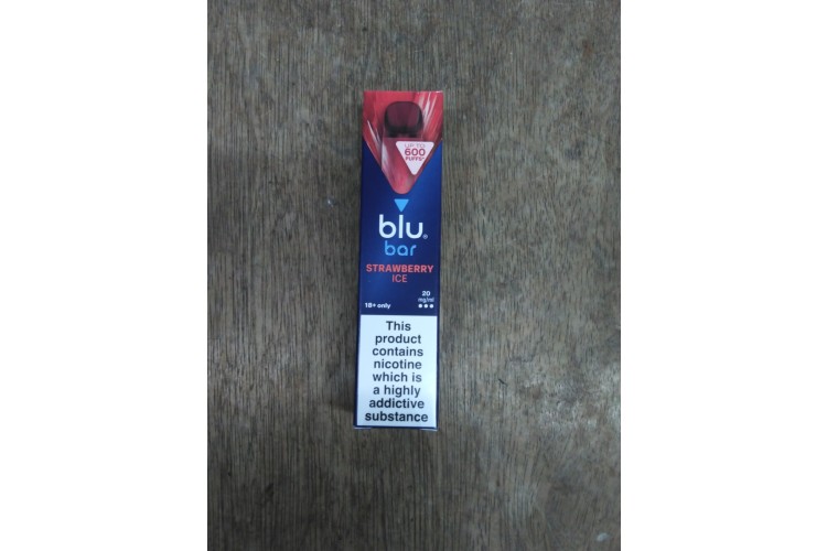 blu bar Strawberry Ice 600 Puffs 20 mg