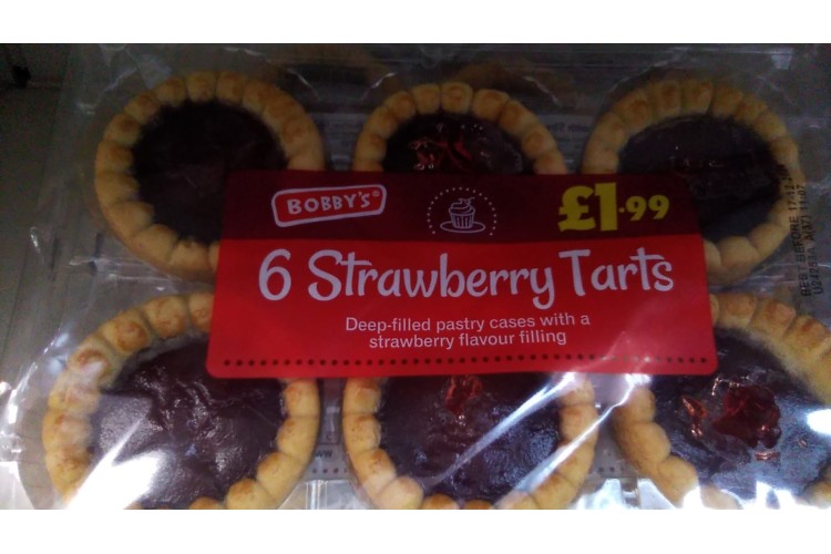 Bobby's  6 Strawberry Tarts