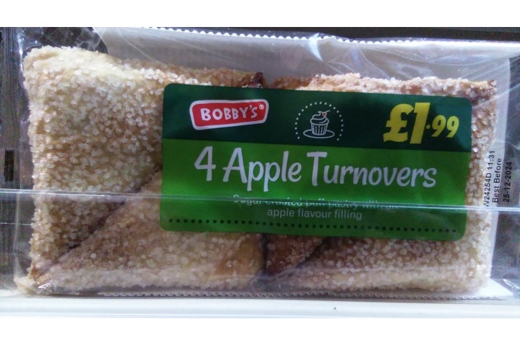 Bobby's 4 Apple Turnovers  