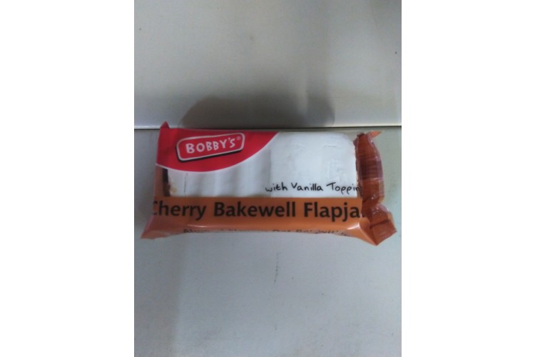 Bobby's Cherry Bakewell Flapjack with Vanilla Topping 
