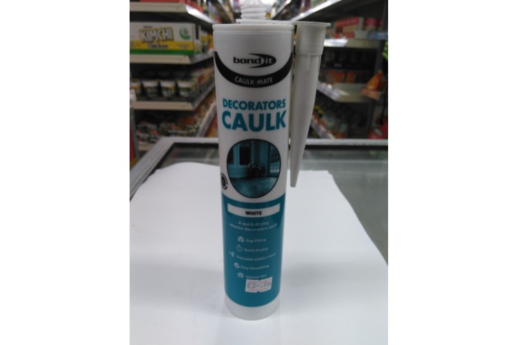 Bond Caulk - Mate It Decorators Caulk White