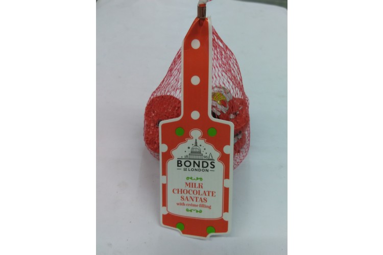 Bonds Milk Chocolate Santas with Creme Filling 80g