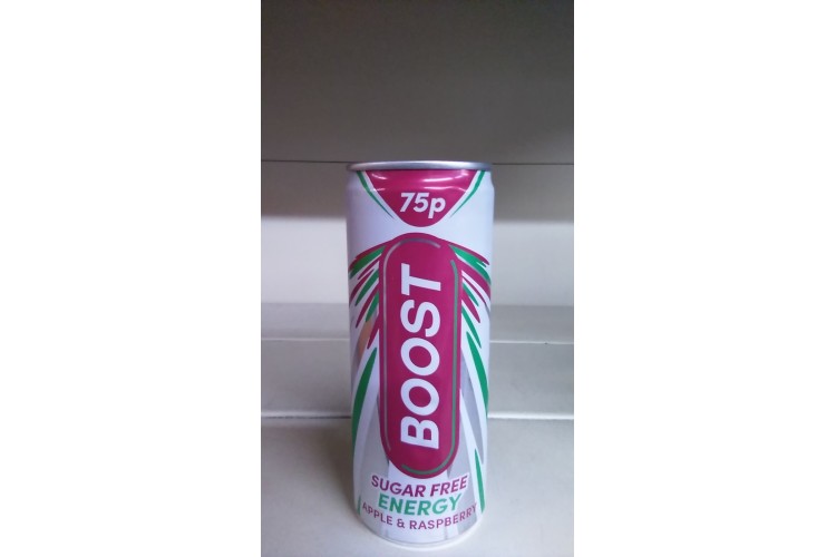 Boost Energy Apple & Raspberry Sugar Free 250ml 