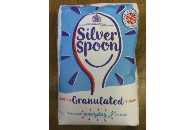 British Granulated Sugar Silver Spoon 1kg 