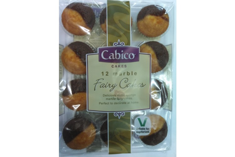 Cabico 12 Marble Fairy Cakes