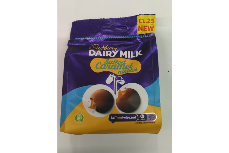 Cadbury Dairy Milk Salted Caramel nibbles 95g Pm £1.25