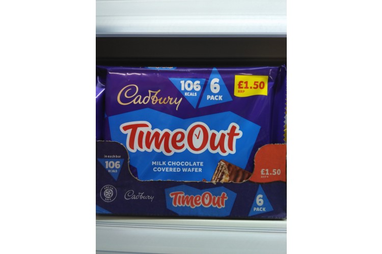 Cadbury TimeOut 6 packs 121.2g