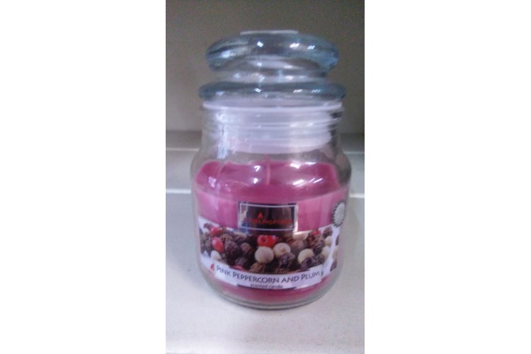 Carlingford Pink Peppercorn and Plum Scented Candle 70gms