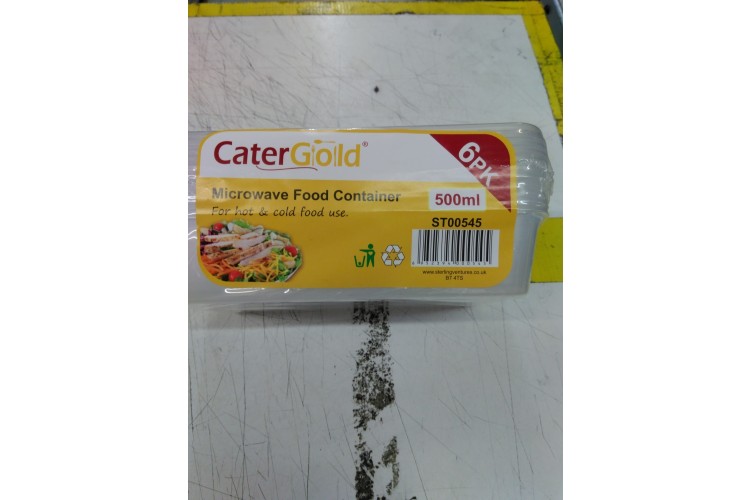 Cater Gold Micro Wave Food Container 500ml