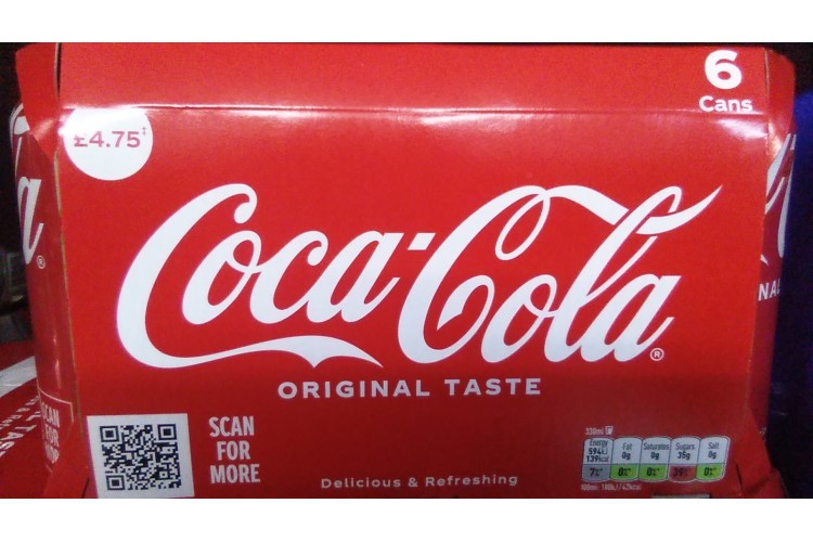 Coca Cola original 6pk 330ml GB