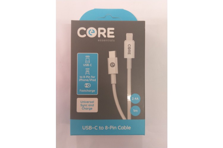 Core Essentials USB-C To 8-Pin Cable 1m