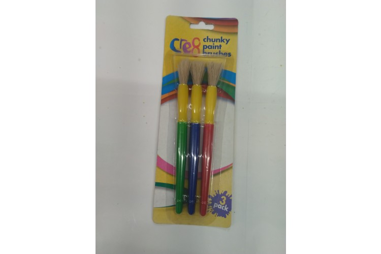 Cre8 Chunky Paint Brush 3 Pack