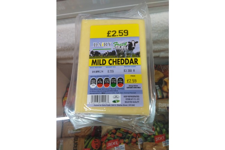 Dairy Fresh Mild Cheddar 255g