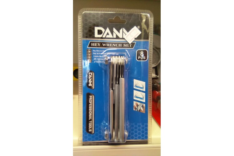 Danmi Hey Wrench Set Hex Alan Key 8PCs