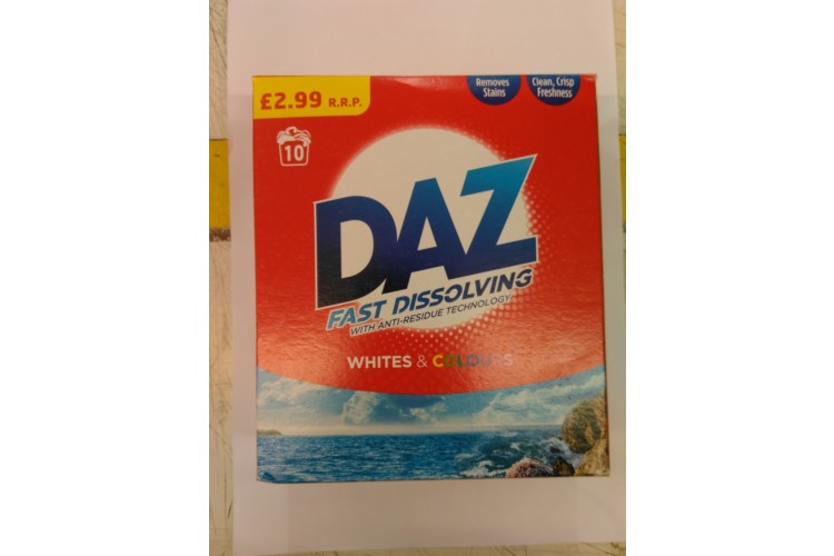 Daz Fast Dissolving With Anti - Residue Technology Whites & Colours 650g