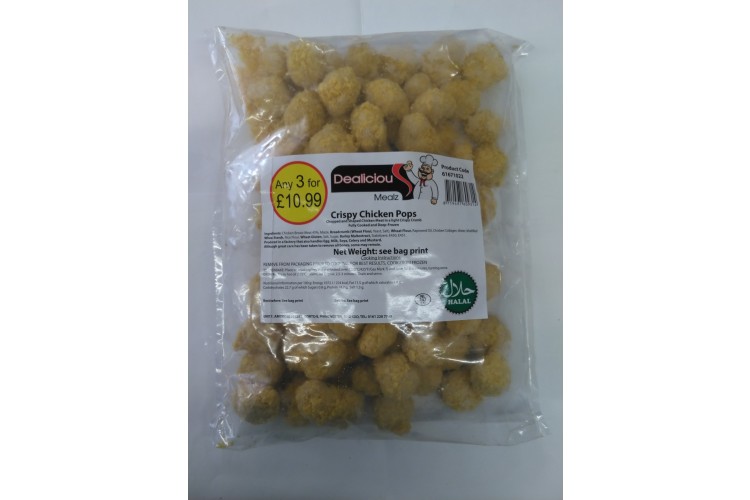  Dealiciou Mealz  Crispy Chicken Pops 680 g