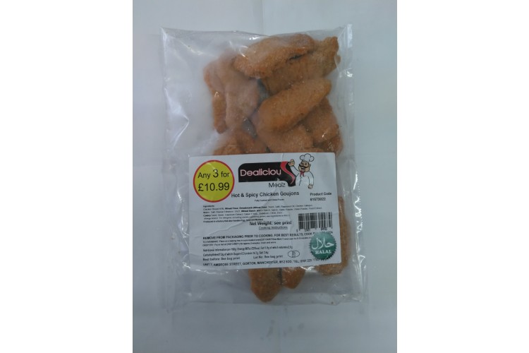 Dealiciou Mealz Hot & Spicy Chicken Goujons 540g