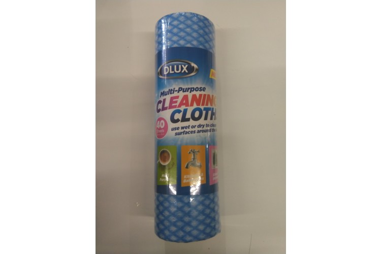 Dlux Multi-Purpose Cleaning Cloths 40 Sheets